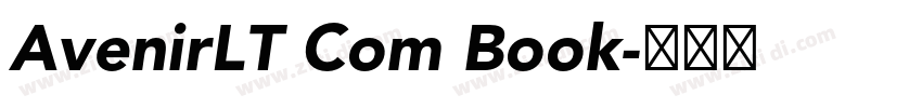 AvenirLT Com Book字体转换